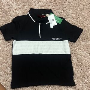 Boys GUESS Kids' Black & White Polo Shirt